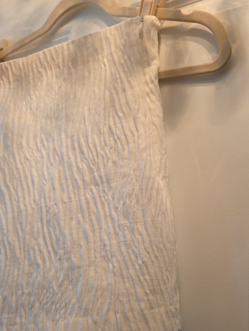 Zara White Textured Mini Skort - Picture 4 of 7